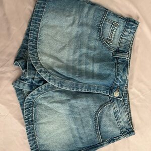 Stradivarius Light Blue Jean Shorts